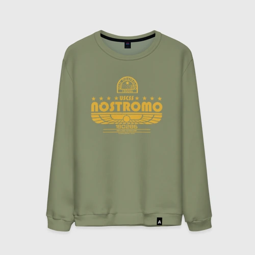 Мужской свитшот хлопок USCSS The Nostromo желтый