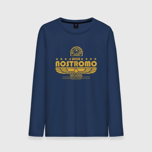 Мужской лонгслив хлопок USCSS The Nostromo желтый