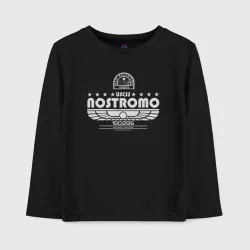 Детский лонгслив хлопок USCSS The Nostromo серый