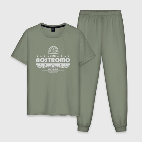 Мужская пижама хлопок USCSS The Nostromo серый