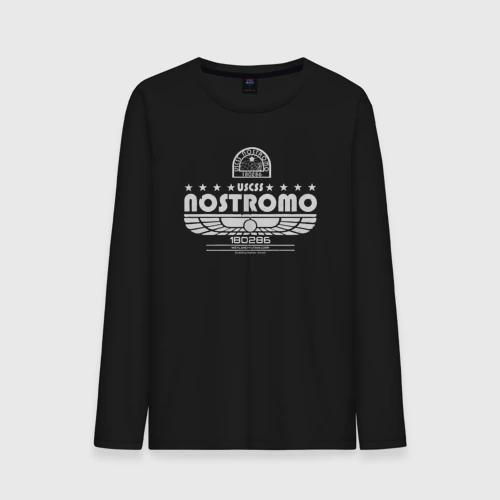 Мужской лонгслив хлопок USCSS The Nostromo серый