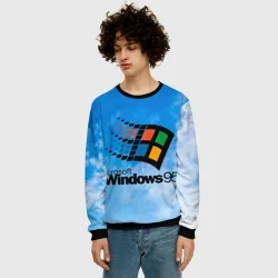 Мужской свитшот 3D Windows 95 logo - фото 2
