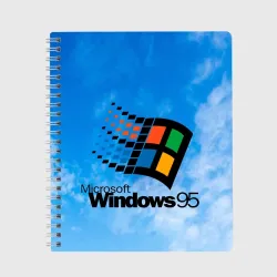 Тетрадь Windows 95 logo