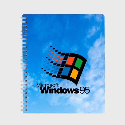 Тетрадь Windows 95 logo