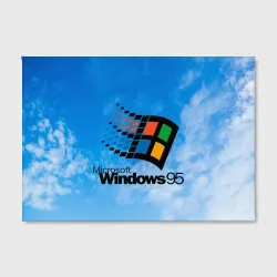 Холст прямоугольный Windows 95 logo - фото 2
