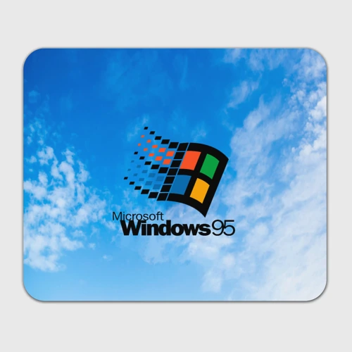 Прямоугольный коврик для мышки Windows 95 logo