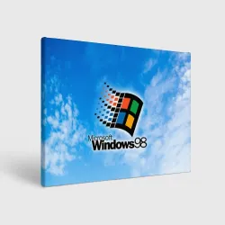 Холст прямоугольный Mindows 98 logo
