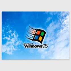 Поздравительная открытка Mindows 98 logo