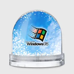 Игрушка Снежный шар Mindows 98 logo