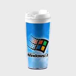 Термокружка-непроливайка Mindows 98 logo