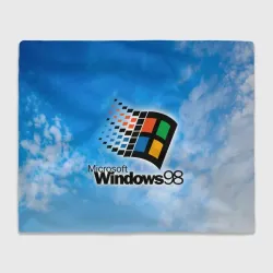 Плед 3D Mindows 98 logo