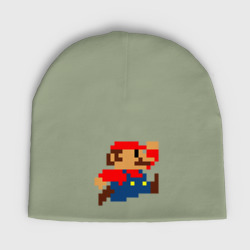 Детская шапка демисезонная Mario 8 bit