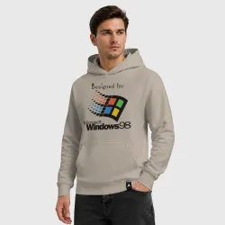 Мужская толстовка хлопок Предназначен для windows 98 - фото 2