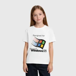 Детская футболка хлопок Предназначен для windows 98 - фото 2