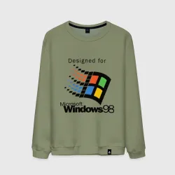 Мужской свитшот хлопок Предназначен для windows 98