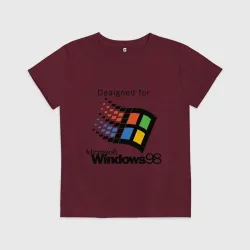 Детская футболка хлопок Предназначен для windows 98