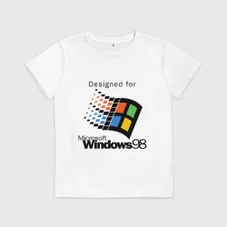 Детская футболка хлопок Предназначен для windows 98