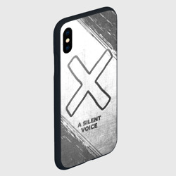 Чехол для iPhone XS Max матовый A Silent Voice - white gradient - фото 2
