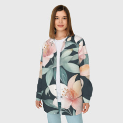 Женская рубашка oversize 3D Цветочный паттерн - фото 2