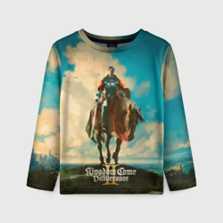 Детский лонгслив 3D Идржих на коне Kingdom come deliverence 2