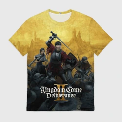 Мужская футболка 3D Сражение Kingdom come 2 deliverance