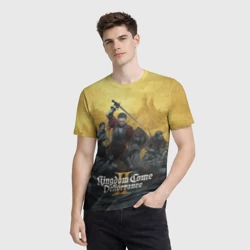 Мужская футболка 3D Сражение Kingdom come 2 deliverance - фото 2