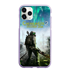 Чехол для iPhone 11 Pro Max матовый Герой Chernobylite 2 exclusion zone 