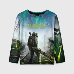 Детский лонгслив 3D Герой Chernobylite 2 exclusion zone 