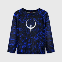 Детский лонгслив 3D Quake blue energy