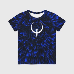 Детская футболка 3D Quake blue energy