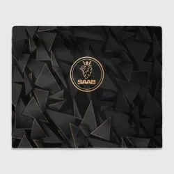 Плед 3D Saab golden poly
