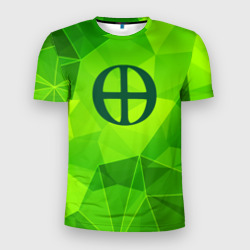 Мужская футболка 3D Slim Blue Exorcist green poly