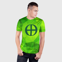 Мужская футболка 3D Slim Blue Exorcist green poly - фото 2