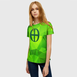 Женская футболка 3D Blue Exorcist green poly - фото 2