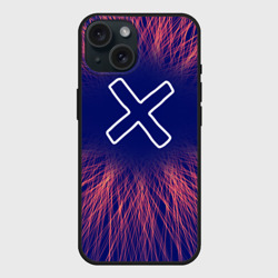 Чехол силиконовый для Apple iPhone 15 матовый A Silent Voice red energy