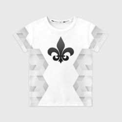 Детская футболка 3D Saints Row white poly