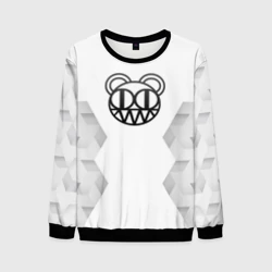 Мужской свитшот 3D Radiohead white poly