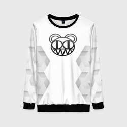 Женский свитшот 3D Radiohead white poly