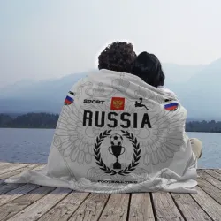 Плед 3D Футбольная форма Россия с номером 10 - фото 2