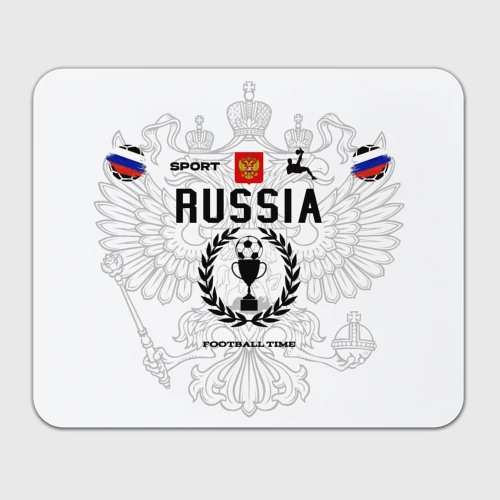 Прямоугольный коврик для мышки Футбольная форма Россия с номером 10