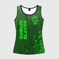 Женская майка 3D Goblin Slayer - green gradient вертикально