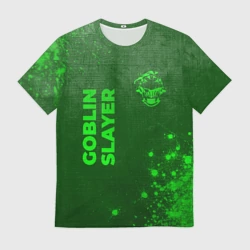 Мужская футболка 3D Goblin Slayer - green gradient вертикально