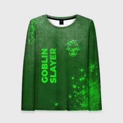 Женский лонгслив 3D Goblin Slayer - green gradient вертикально