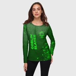 Женский лонгслив 3D Goblin Slayer - green gradient вертикально - фото 2