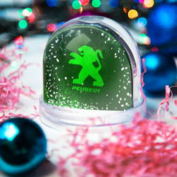 Игрушка Снежный шар Peugeot - green gradient - фото 2