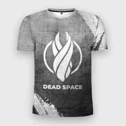 Мужская футболка 3D Slim Dead Space - grey gradient
