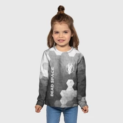 Детский лонгслив 3D Dead Space - grey gradient вертикально - фото 2