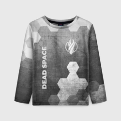 Детский лонгслив 3D Dead Space - grey gradient вертикально