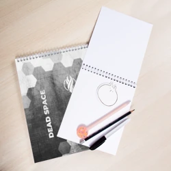 Скетчбук Dead Space - grey gradient вертикально - фото 2