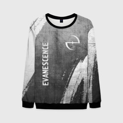 Мужской свитшот 3D Evanescence - grey gradient вертикально